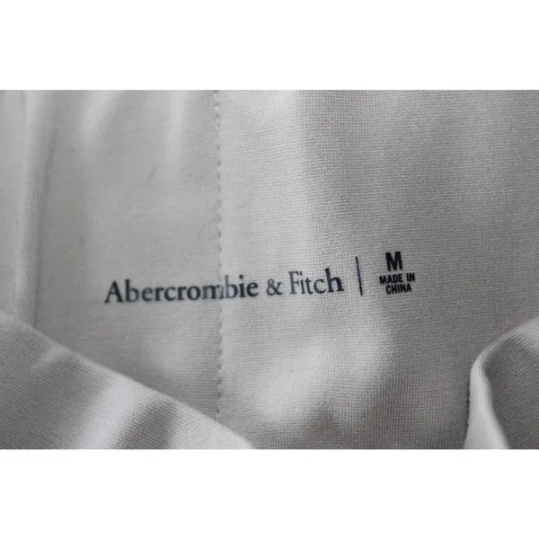 Abercrombie & Fitch Ponte Front Split-Hem Flare Pants Cream Beige Ivory Size M - Image 5