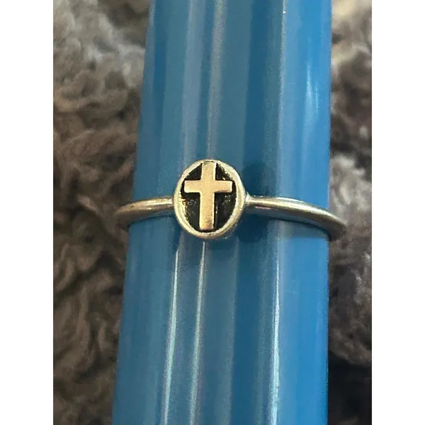 Cross ring 925 sterling silver z13 size 9 - Image 4