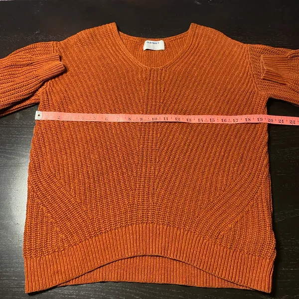 Old Navy Women's Crew Neck Sweater - Vibrant Orange - Image 3