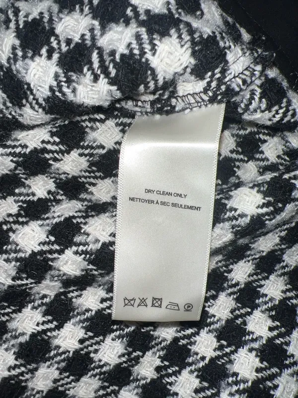 Free People "We The Free"‎ Get Around Houndstooth Shacket Black White L (NWT) - Image 11