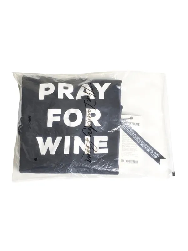 new The Laundry Room ☻︎ Pray For Wine Oversize Super Softest Sweatshirt ☻︎ Black - Image 11