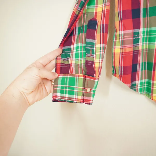 Lauren Ralph Lauren Women's Fall Plaid Button Down Shirt Roll Tab Petite Large - Image 3