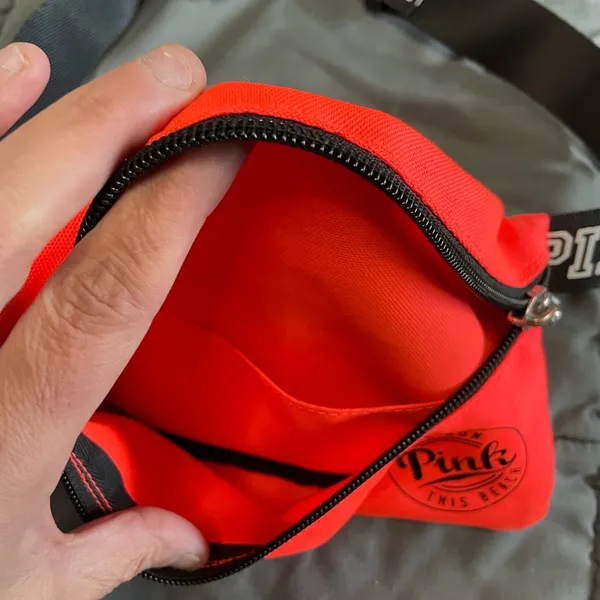 Victoria's Secret Pink ORANGE Fanny Pack Waist Purse Pouch Bag - Image 4