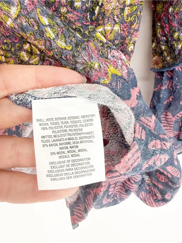 Anthropologie Postmark Embroidered Henley Top Women's M Boho Chic‎ - Image 11
