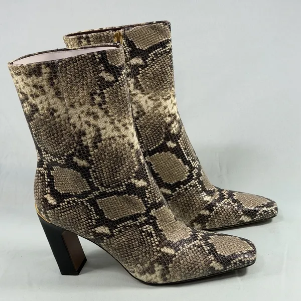 Franco Sarto Size-9.5M Women's‎ L-Briar Above Ankle Boots Snake Leather - Image 3