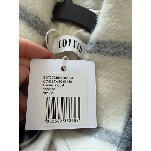 NWT EDITED Henrietta Coat size 38 or M White Size M - Image 8