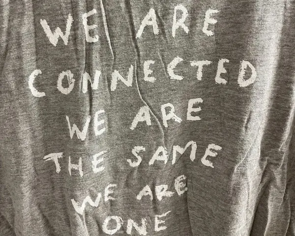 Spiritual Gangster “We Are Connected” Boyfriend Shirt Top Women’s Small New NWT - Image 2