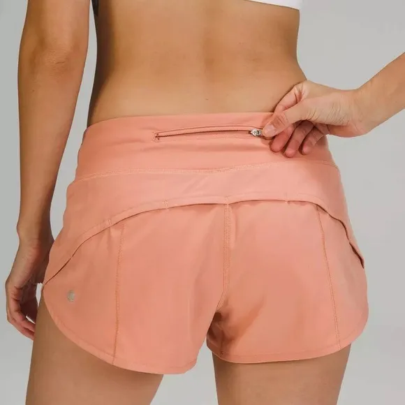 Pink Savannah Lululemon Speed Up Low-Rise Shorts 2.5" - Image 2