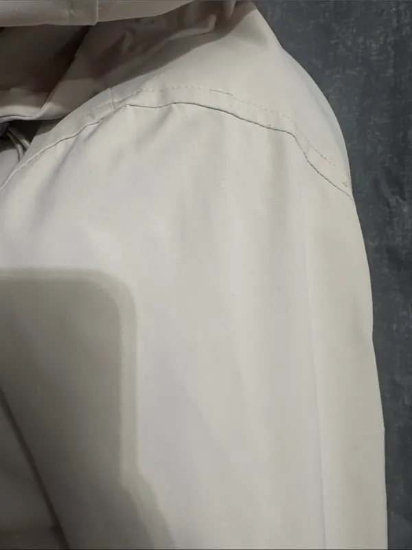 Two by Vince Camuto Cream Trench Coat with Black Trim - Image 14
