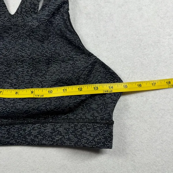 Lululemon Fast and Free Bra Women’s Size 10 Blue Reflective Medium Support - Image 5