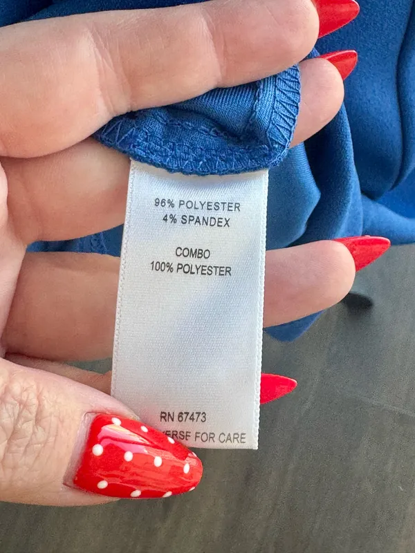 Nordstrom Taylor Bright Blue Ruffle Sleeveless Shift Dress Size 10 NEW! - Image 5