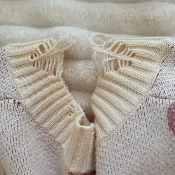 Altar'd State Pink Flower Sweater - Image 4