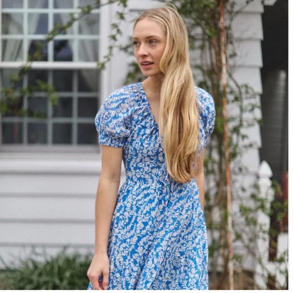Banjanan Norma‎ Dress in Shadow Bloom Marina Size medium - Image 2