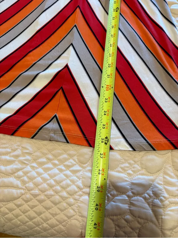 Calvin Klein Chevron Striped Sleeveless Jersey Dress women’s 12 - Image 9
