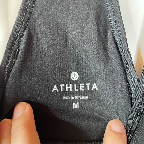 Athleta Stealth Racerback Tank Top Black Size Medium - Image 5