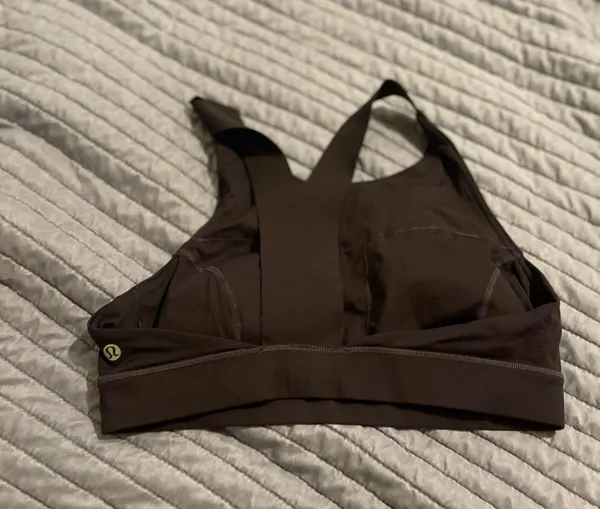 Dark Purple Sports Bra - Image 2