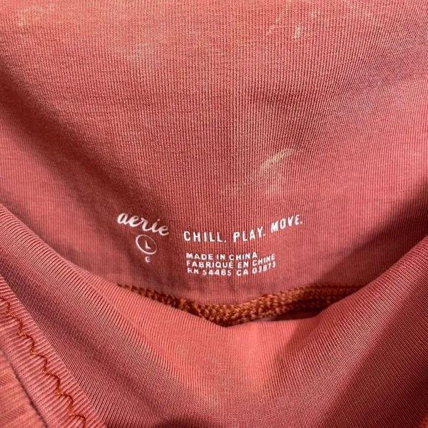 Aerie Burnt Orange Play Chill Move Jogger Leggings, Large - Image 5