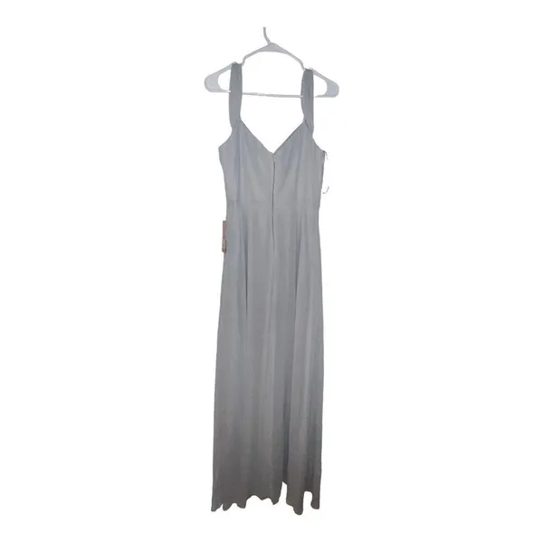 NWT Birdy Grey Devin Chiffon Convertible Maxi Dress Dove‎ Gray Women’s Size Med - Image 6