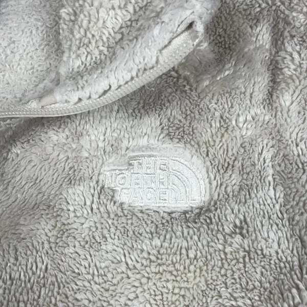 The North Face Osito Fleece Jacket Womens S Cream Ivory Full Zip High Pile - Image 4