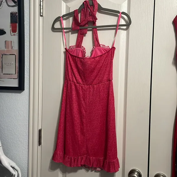 NWT Windsor Oh My Darling Floral Halter Mini Dress Coquette Party Valentine's - Image 4