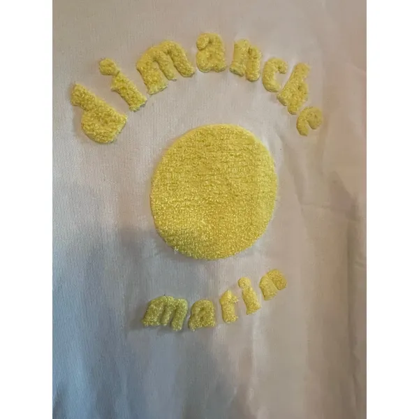 & other Stories pullover yellow Sz Small embroidered sweater women - Image 8