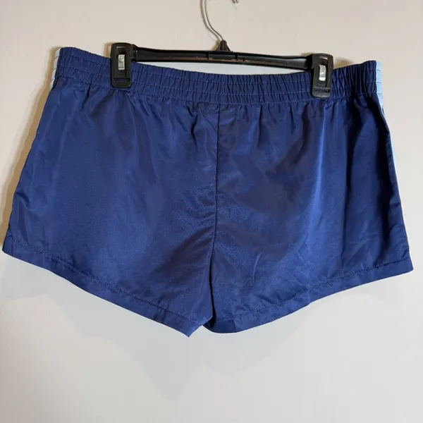 Edikted Nikki Nylon Shorts Womens XL Navy Blue Sporty Athleisure Retro Shiny NWT - Image 11