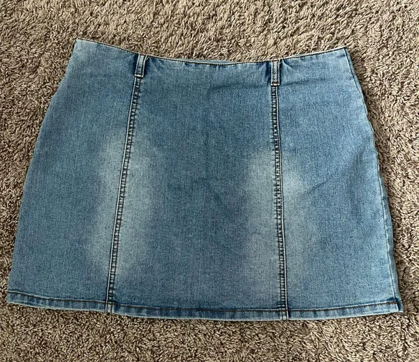 Denim Mini Skirt Blue Size 4 - Image 2