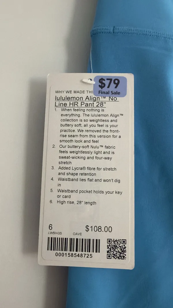lululemon Size 6 Align No Line HR 28" Leggings - Image 8