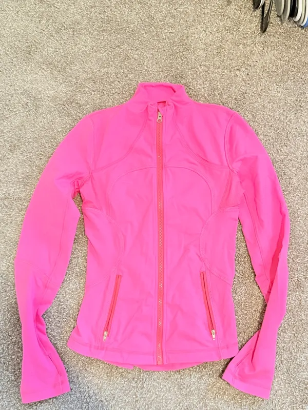 Lululemon Forme Jacket full zip Pinkelicious womens size 4 - Image 7
