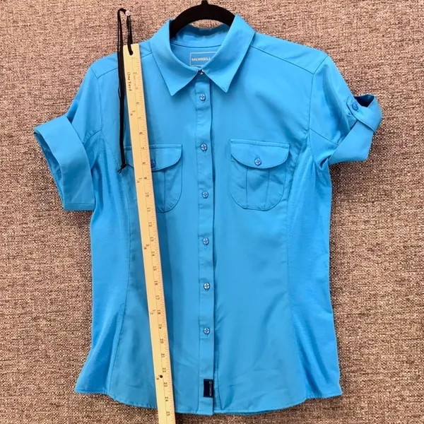 Merrell‎ Hiking Shirt Blue Medium - Image 11