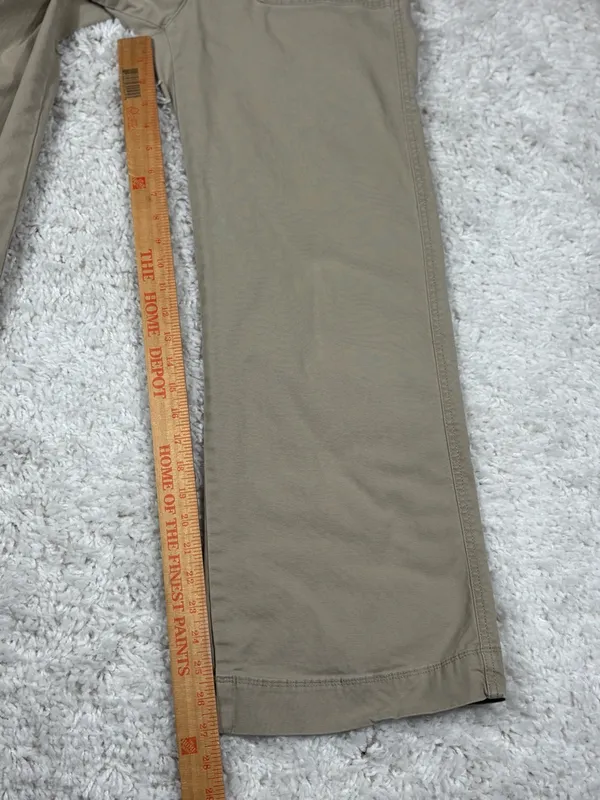 GAP High Rise Wide Leg Khaki Pants Size 4 Button Fly Stretch - Image 8