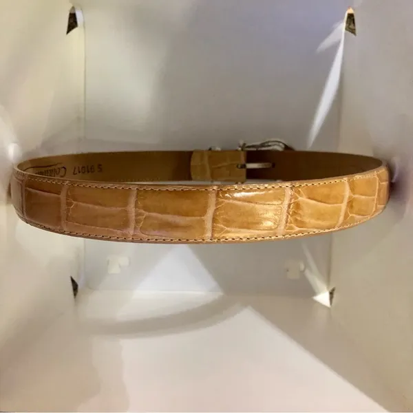 Coldwater Creek Tan Leather Belt Womens S Used S 91017 - Image 11