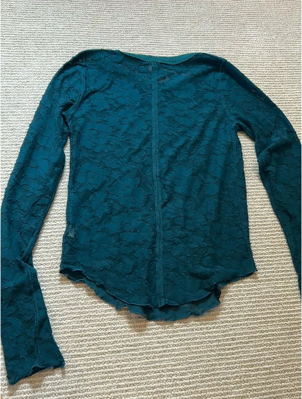 We The Free Top Emerald Green Lace L - Image 3