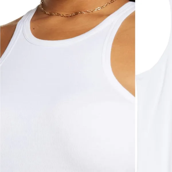 B.P. Nordstrom Plus size ribbed tank White - Image 4