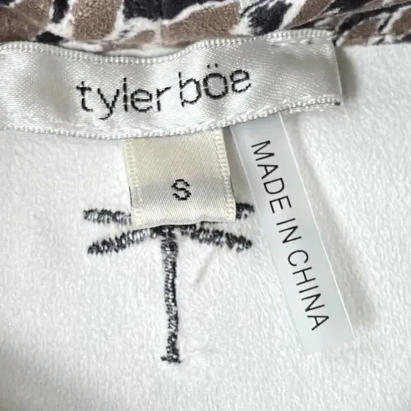 Tyler Boe Kim Faux Suede Dress Multi Animal Print Midi Pockets Casual, Size‎ S - Image 7
