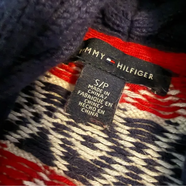 Navy and Red‎ Patterned Sweater - Image 4