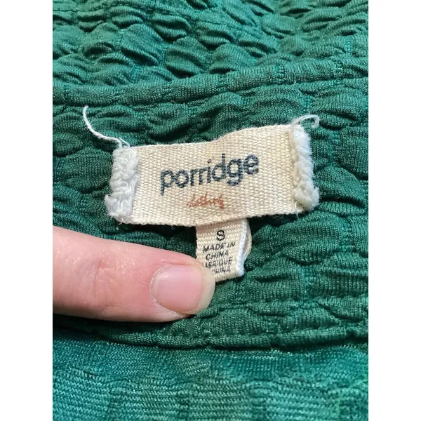 Porridge Aila Button Front Knit Green Vest Sleeveless S - Image 5