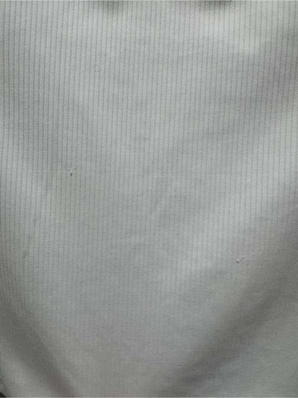 Nike Women’s Zenvy Cropped White Ribbed Top Medium Form Fitting Dri-Fit - Image 4