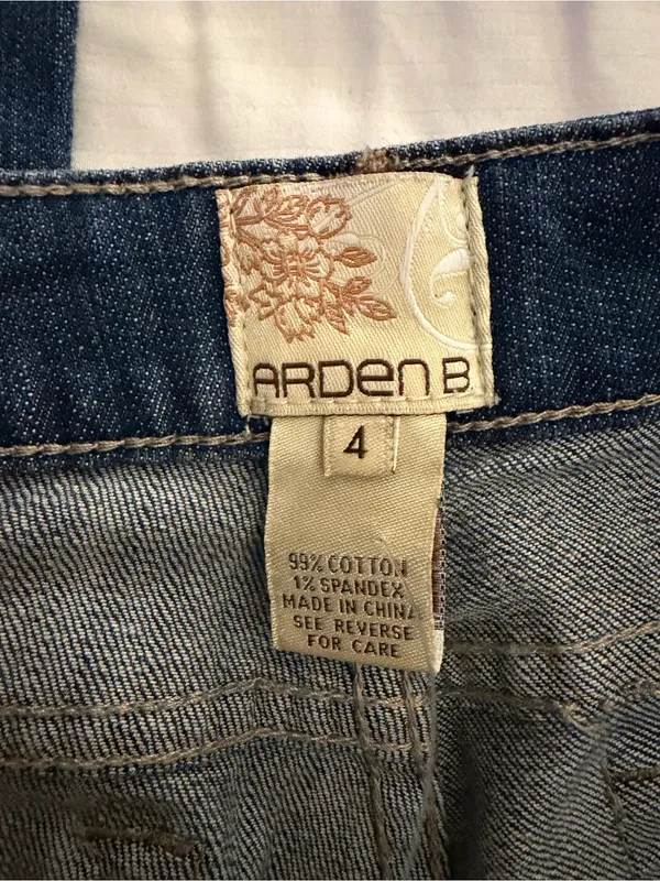 Arden B Dark Blue Flare Jeans - Image 2