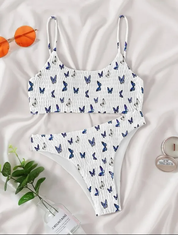 Smocked Butterfly Bikini Set - Image 2