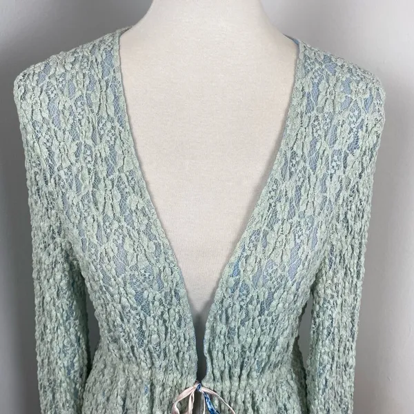 We are HAH Blue Make it a Double Reversible Lace Robe Medium Hot As Hell - Image 12