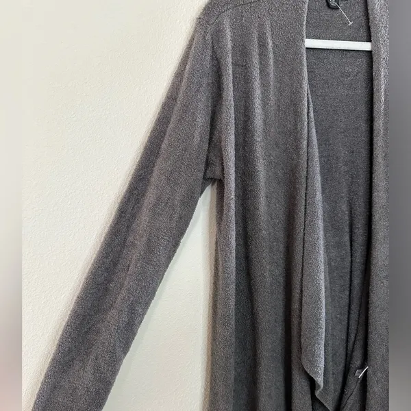 Bamboo CozyChic Lite Island Wrap Cardigan dark grey soft sz l/xl - Image 7