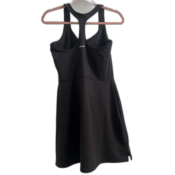 DKNY Sport Athletic Dress Black Racerback Sports Tennis Size Medium Built In Bra - Image 10