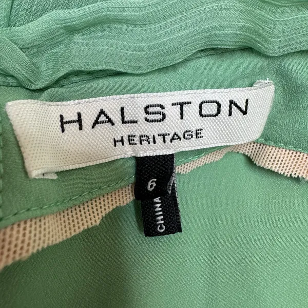 Halston Heritage Meadow Embellished Mint Green Strapless Chiffon Mini Dress $545 - Image 4