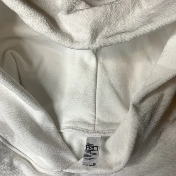 Long sleeve hoodie sweater heavy cotton, Los Angeles Apparel unisex design - Image 4