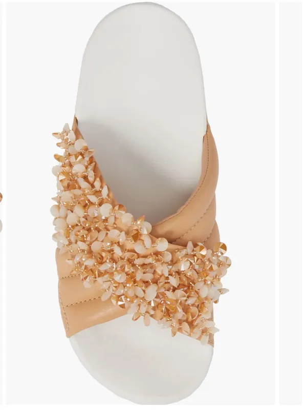 Women’s Tory Burch Logan Embellished Slide Sandal - Image 5