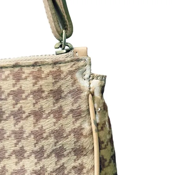 Vintage Falor le Borse Made in Italy Calf Hair Camel Shoulder Bag - Image 3