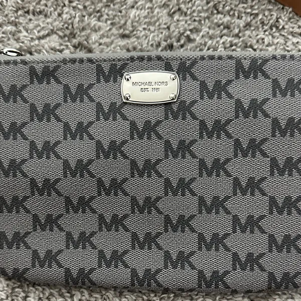 Michael Kors Gray MK Monogram Belt Bag - Image 5