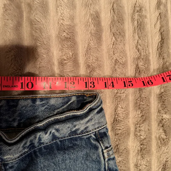 Zara High Rise Straight Leg Jeans Medium Wash Blue Denim Women Size‎ 29 - Image 5