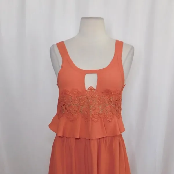 NEW!! FOR LOVE AND LEMONS Sienna Dress Lace Keyhole‎ Mini Party Romantic Small - Image 3